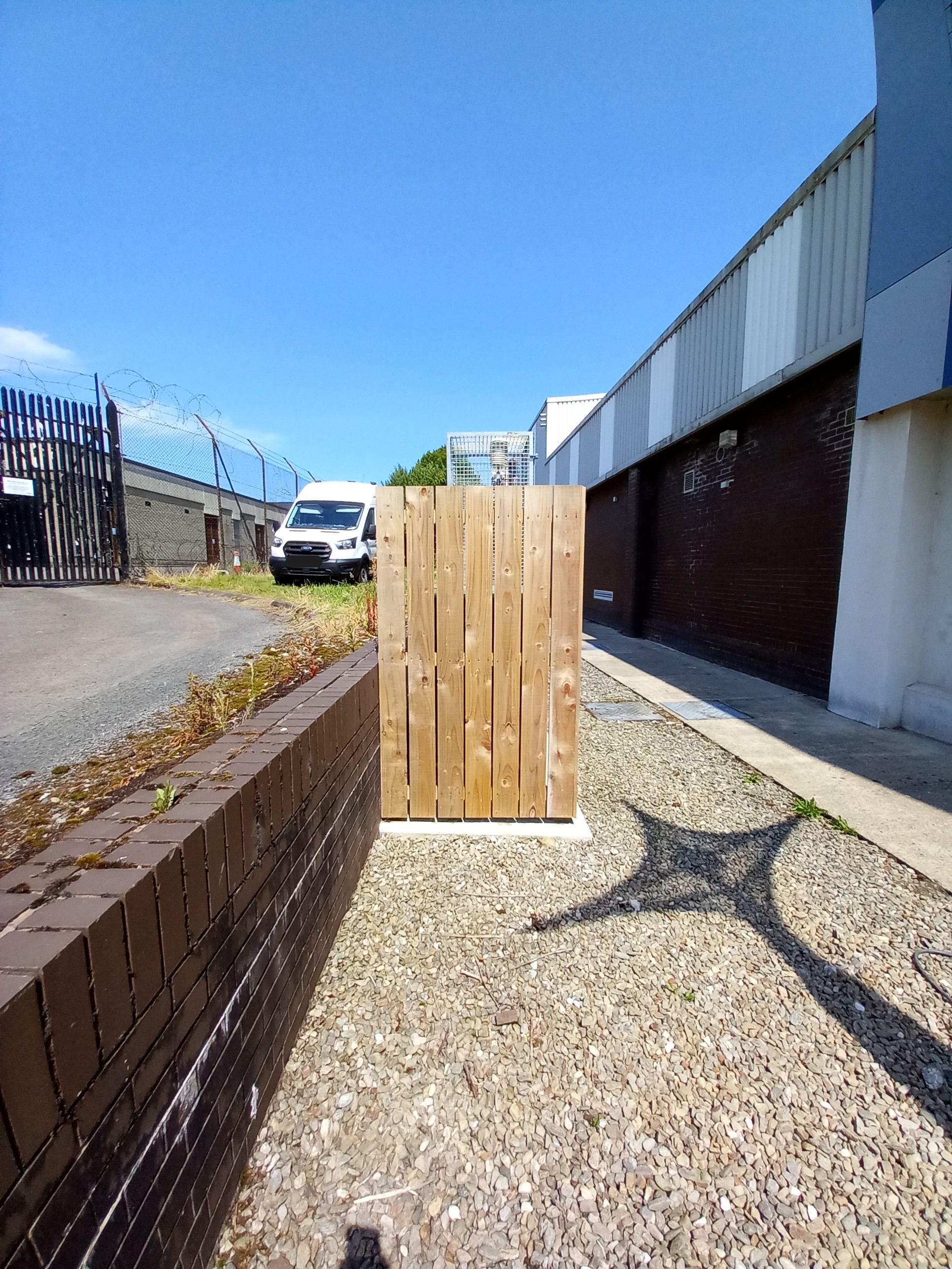 Castlederg site: North view