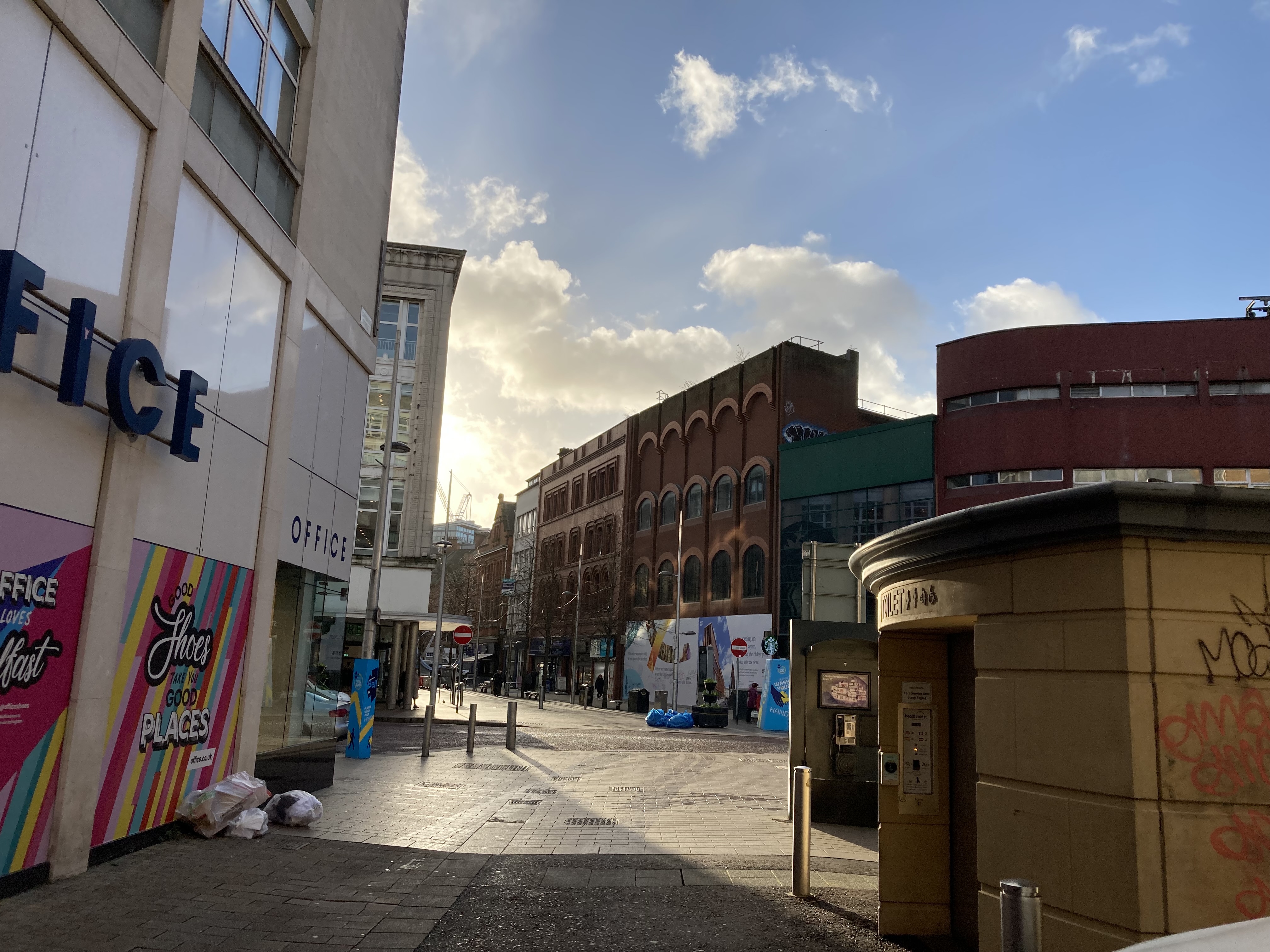 Belfast Centre site: East view